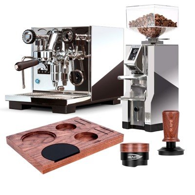 Eureka Costanza Inox Polished Inkl. Mignon Libra 55 Kværn & IKAPE V3 Barista-tilbehørssæt
