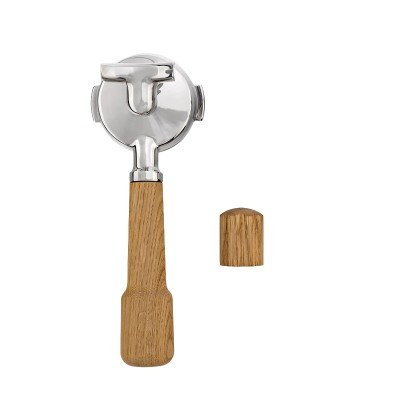 Wiedemann Double Spout Portafilter og Drejeknap i Egetræ til Profitec Go