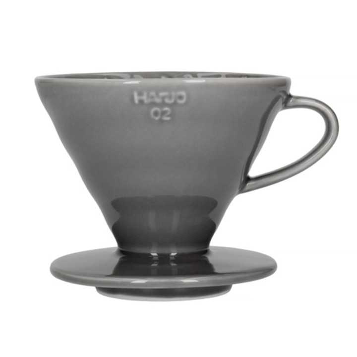 Hario V60-02 Keramik Dripper Grå 2 Kop. Hario V60-02 Keramik Dripper Grå 2 Kop.