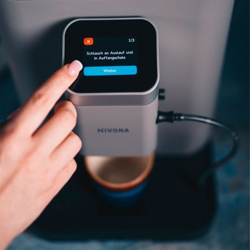 Nivona NIVO 7105 Grå Espressomaskine Inkl. Plejepakke & 3kg Hele kaffebønner