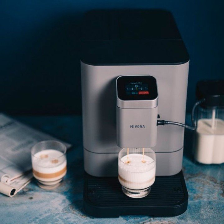 Nivona NIVO 7105 Grå Espressomaskine Inkl. Plejepakke & 3kg Hele kaffebønner