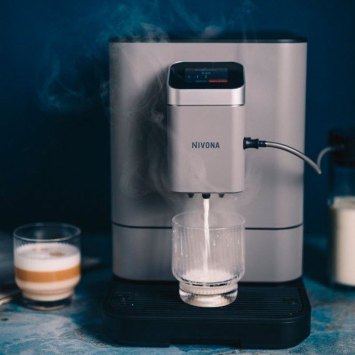 Nivona NIVO 7105 Grå Espressomaskine Inkl. Plejepakke & 3kg Hele kaffebønner