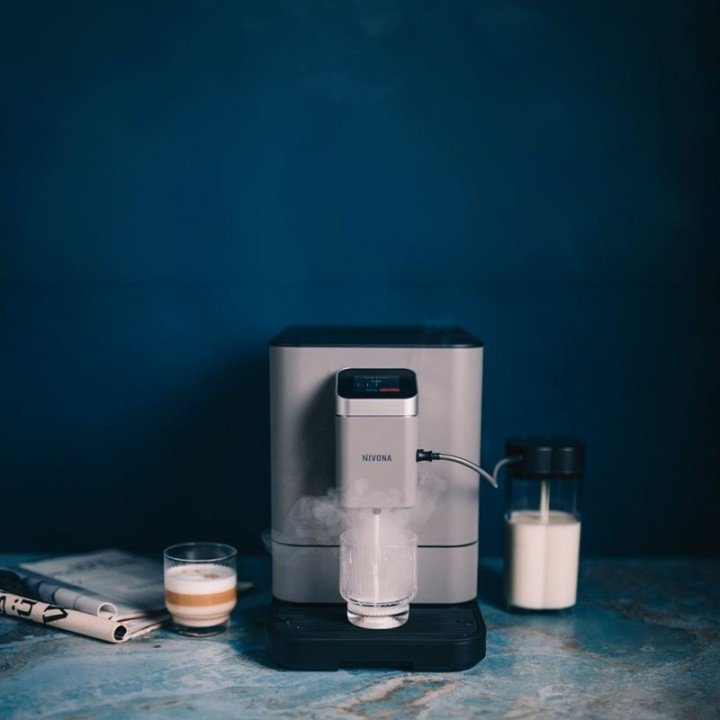 Nivona NIVO 7105 Grå Espressomaskine Inkl. Plejepakke & 3kg Hele kaffebønner