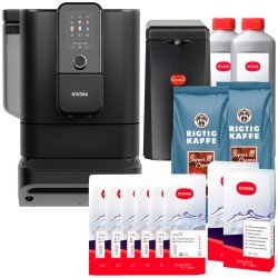 Nivona NIVO 8'141 Pro Sort Espressomaskine Inkl. Mælkekøler, Plejepakke & 2kg Hele Kaffebønner