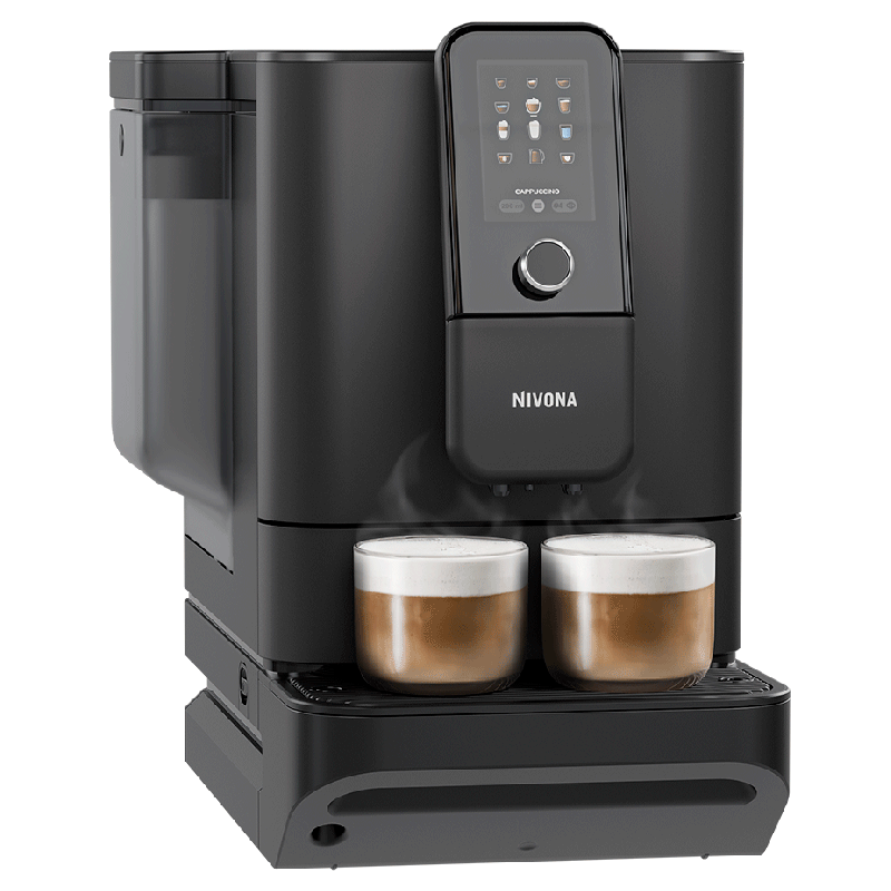 Nivona NIVO 8'141 Pro Sort Espressomaskine Inkl. Mælkekøler, Plejepakke & 2kg Hele Kaffebønner