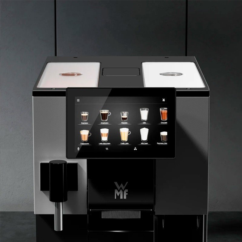 WMF Peak 50 Baisc 2 Sort/Aluminium Espressomaskine