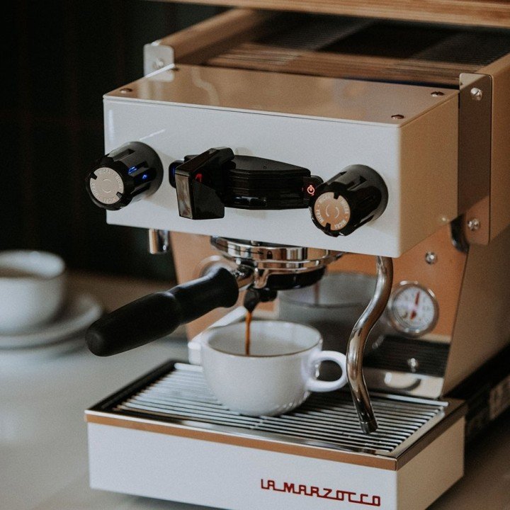 La Marzocco Linea Micra Hvid Espressomaskine Inkl. Mahlkönig E64 WS Hvid Espressokværn