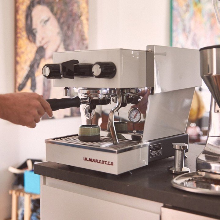 La Marzocco Linea Micra Hvid Espressomaskine Inkl. Mahlkönig E64 WS Hvid Espressokværn