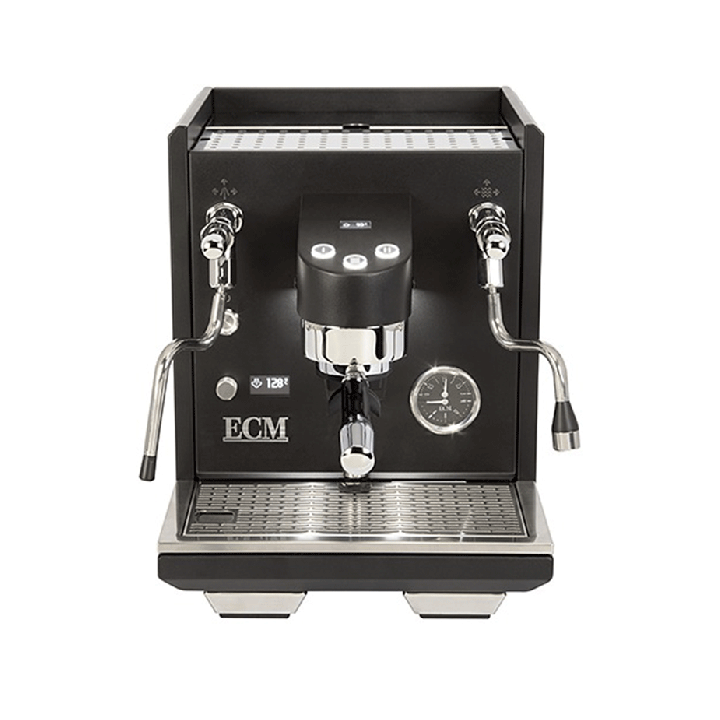 ECM Estetika Espressomaskine Inkl. Mahlkönig E64 WS Sort Espressokværn, Tamper Station & Tamper