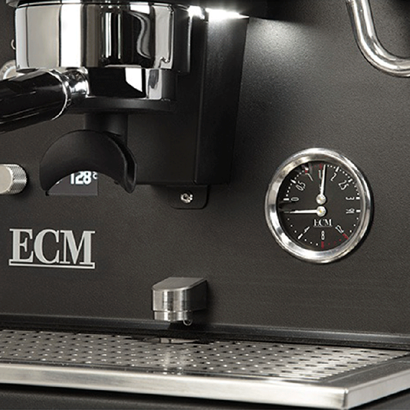 ECM Estetika Espressomaskine Inkl. Mahlkönig E64 WS Sort Espressokværn, Tamper Station & Tamper