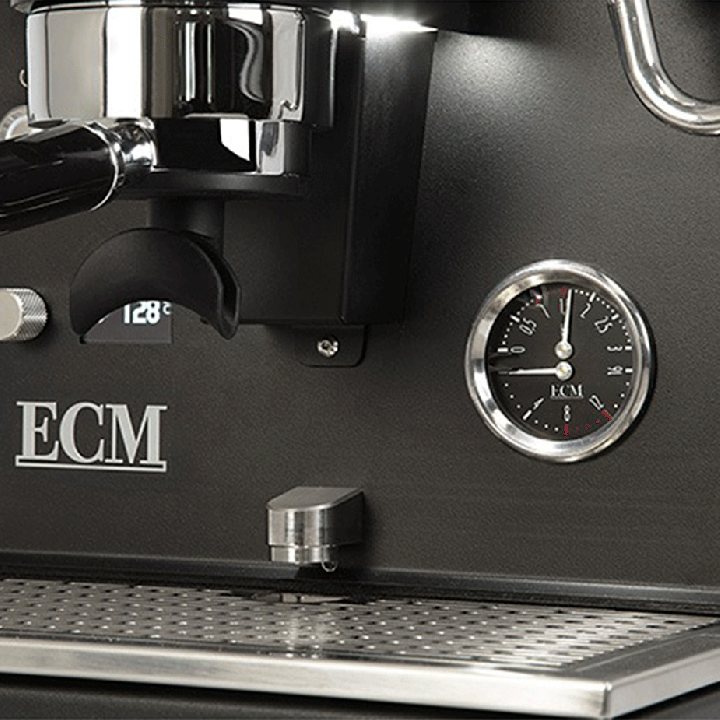 ECM Estetika Espressomaskine Inkl. Mahlkönig E64 WS Sort Espressokværn, Tamper Station & Tamper