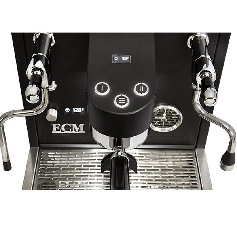 ECM Estetika Espressomaskine Inkl. Mahlkönig E64 WS Sort Espressokværn, Tamper Station & Tamper