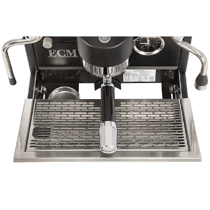 ECM Estetika Espressomaskine Inkl. Mahlkönig E64 WS Sort Espressokværn, Tamper Station & Tamper