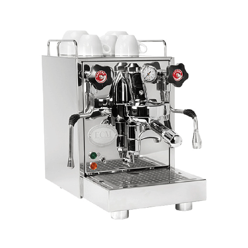 ECM Mechanika VI Slim Espressomaskine Inkl. Eureka Mignon Zero 65 Speedy Chrome Espressokværn, Mælkekande, Knockbox & Tamper