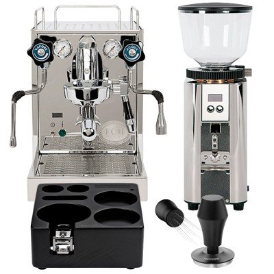 ECM Mechanika Slim PID Espressomaskine Inkl. ECM C-Automatik 54 Stål Espressokværn, Tamperstation, Tamper & WDT Tool