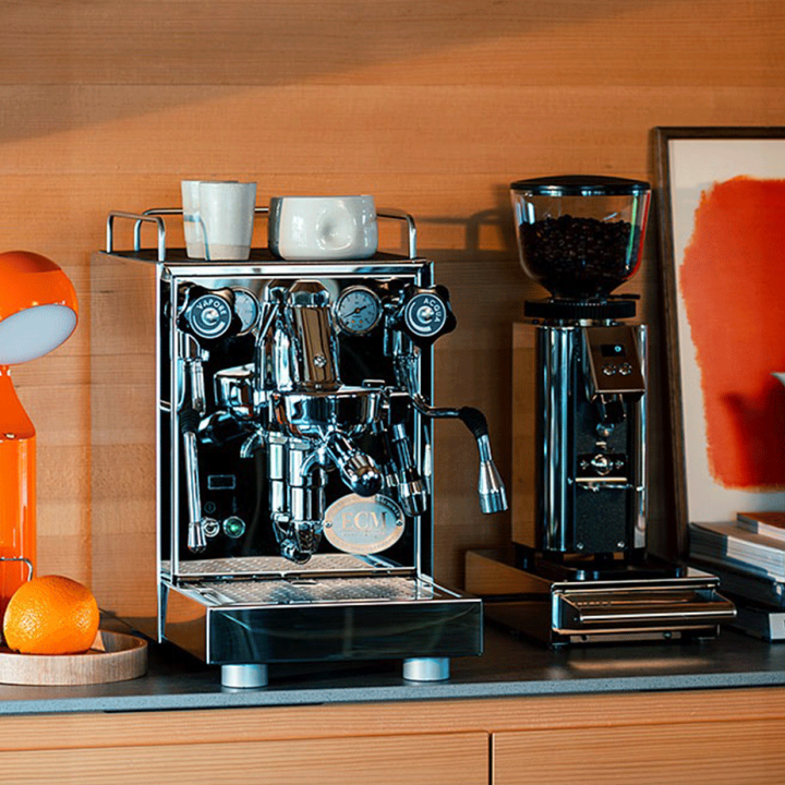 ECM Mechanika Slim PID Espressomaskine Inkl. ECM C-Automatik 54 Stål Espressokværn & Baristaudstyr