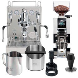 ECM Mechanika MAX II Espressomaskine Inkl. Eureka Mignon Oro Stark W Kværn, Tamper, WDT Tool, Mælkekande & Knockbox