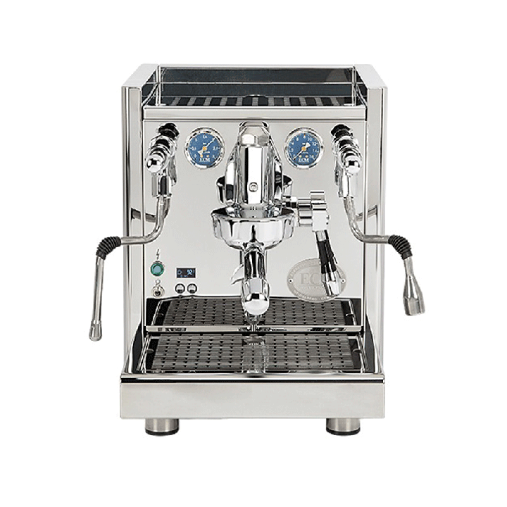 ECM Technika VI Espressomaskine Inkl. ECM Exacto Stål Espressokværn, Knockbox, Mælkekande & Tamper