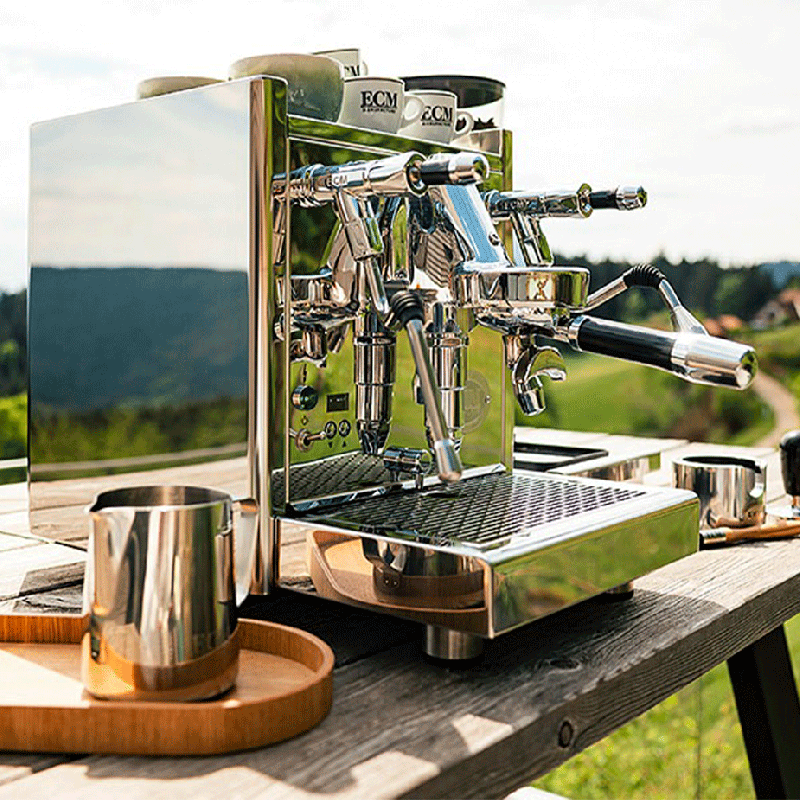 ECM Technika VI Espressomaskine Inkl. Eureka Atom W 65 Casa Mat Sort Espressokværn & Baristaudstyr
