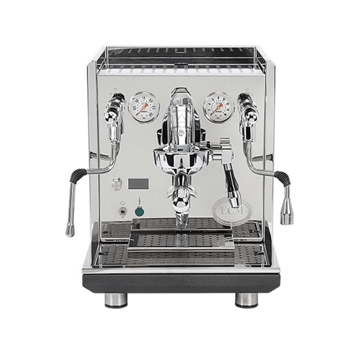 ECM Synchronika II Espressomaskine Inkl. ECM Exacto Stål Espressokværn, Knockbox, Tamper & Mælkekande