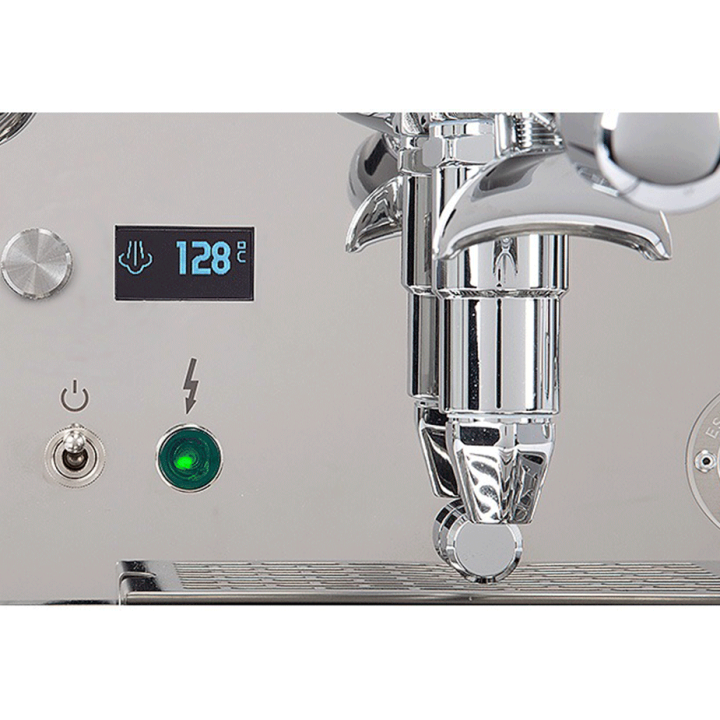 ECM Synchronika II Espressomaskine Inkl. ECM Exacto Stål Espressokværn, Knockbox, Tamper & Mælkekande