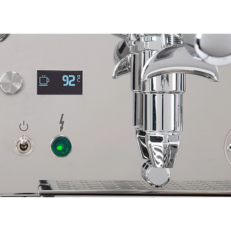 ECM Synchronika II Espressomaskine Inkl. ECM Exacto Stål Espressokværn, Knockbox, Tamper & Mælkekande