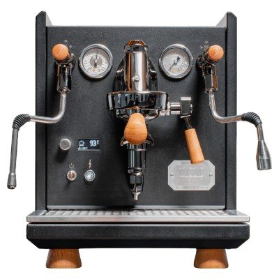 ECM Synchronika II Espressomaskine 30th Anniversary Edition Sort med trædetaljer