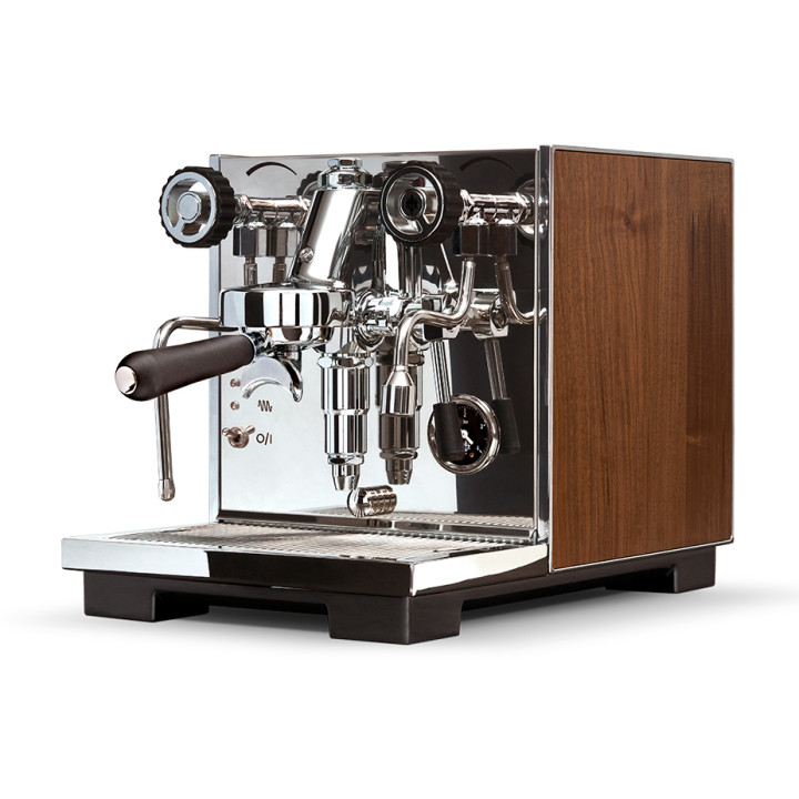 Eureka Pura R Valnød Espressomaskine Inkl. Eureka Mignon Specialita & Baristaudstyr