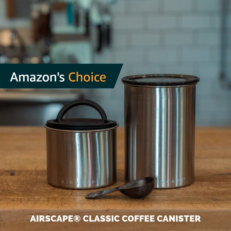 Airscape Classic Kaffebeholder Børstet Stål 500g