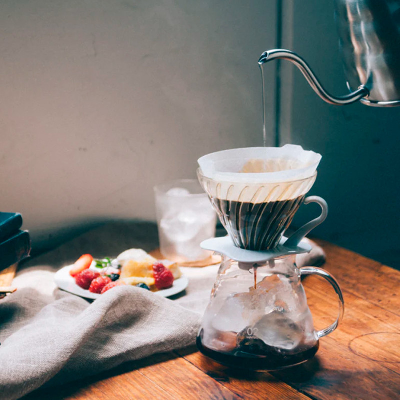 Hario V60 Filterbryg Sæt Inkl. V60 Range Server 60 cl, Bonsai Grøn Dripper 2 Kop. & Filtre