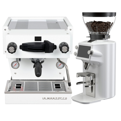 La Marzocco Linea Mini R Hvid Espressomaskine Inkl. Mahlkönig E64 WS Hvid Espressokværn