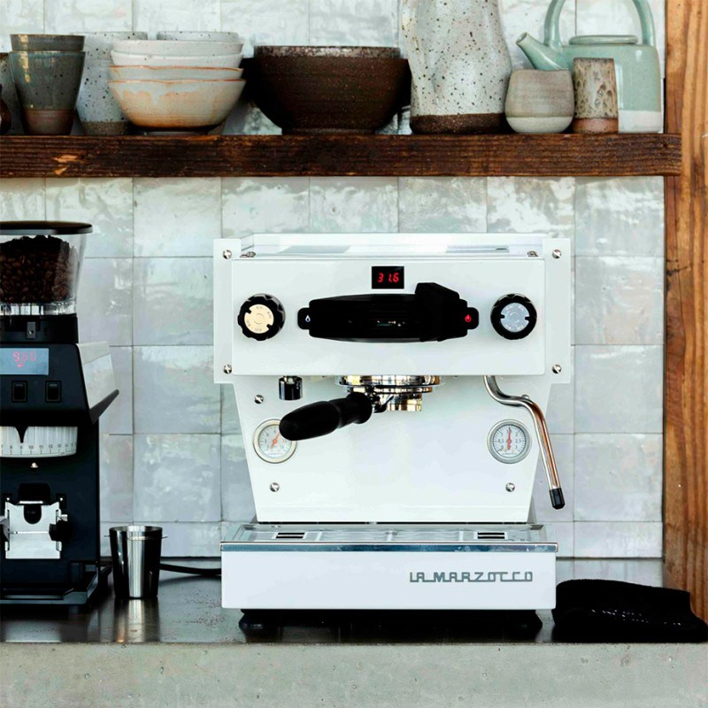 La Marzocco Linea Mini R Hvid Espressomaskine Inkl. Mahlkönig E64 WS Hvid Espressokværn