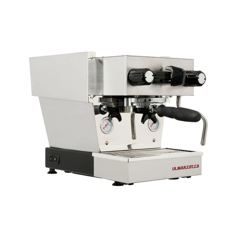 La Marzocco Linea Micra Børstet Stål Espressomaskine Inkl. Eureka Atom W 65 Casa Mat Sort Espressokværn