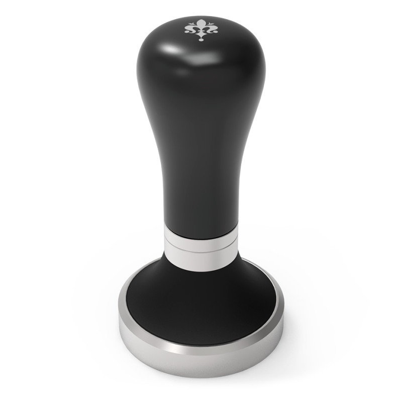 Eureka Mignon Knock Box Polished Natural Silver Inkl. Tamper Perfect Grip Sort 58 mm