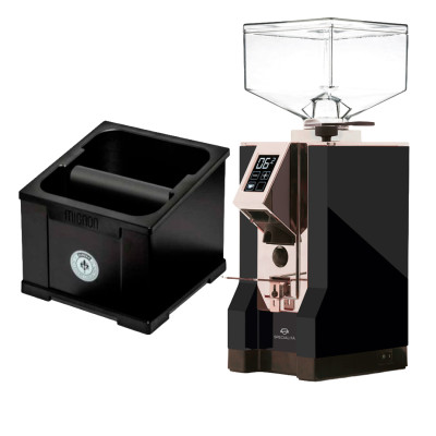 Eureka Mignon Specialita Sort/Chrome Espressokværn Inkl. Mignon Knock Box Sort