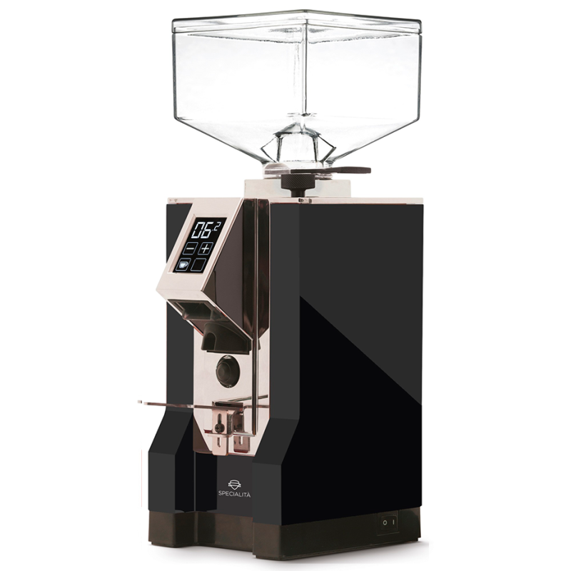 Eureka Mignon Specialita Sort/Chrome Espressokværn Inkl. Mignon Knock Box Chrome