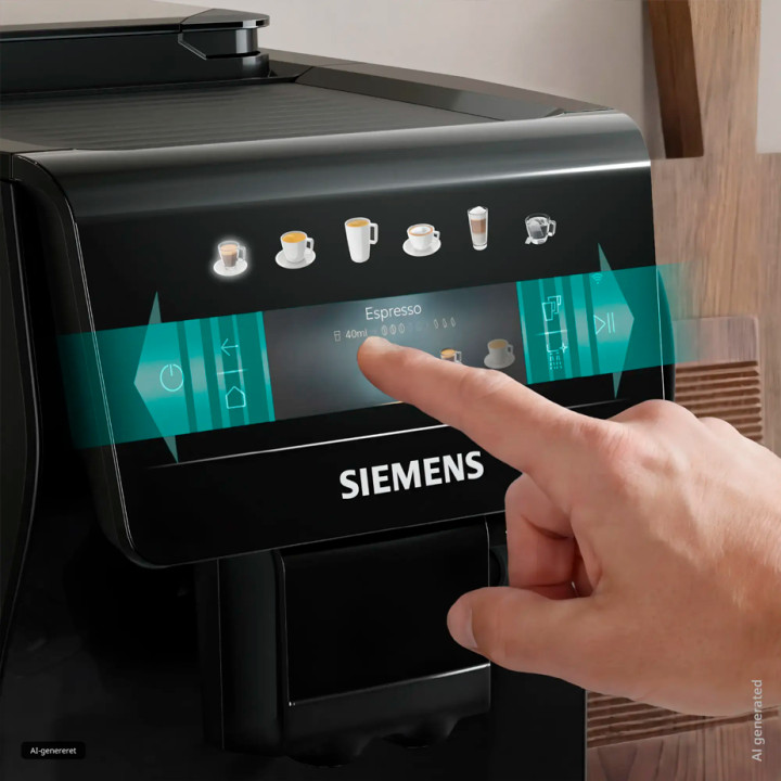 Siemens TP601E09 EQ600 Espressomaskine Inkl. Plejeprodukter og 2x1 kg Kaffe