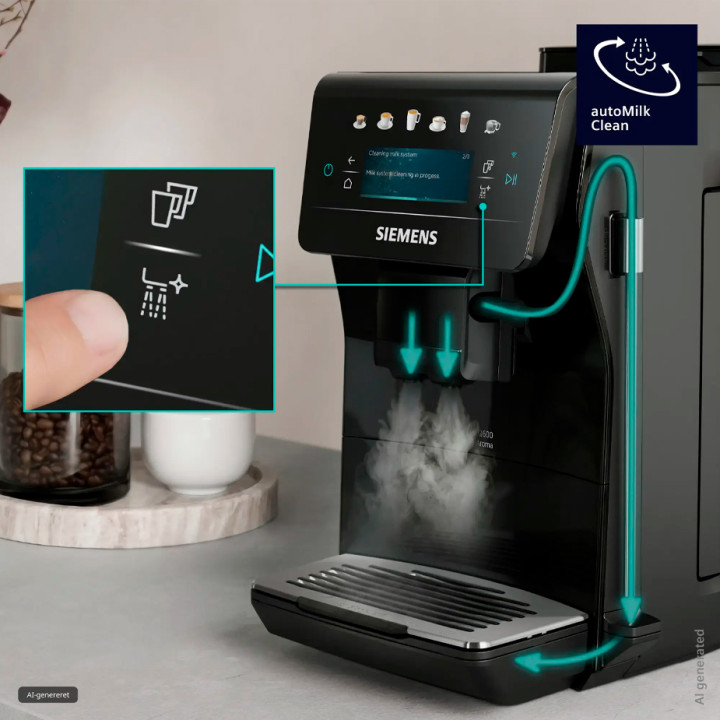 Siemens TP601E09 EQ600 Espressomaskine Inkl. Plejeprodukter og 2x1 kg Kaffe