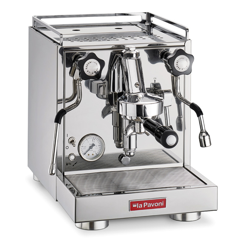 La Pavoni New Cellini Classic LPSCCS01EU Espressomaskine Inkl. Eureka Mignon Specialita Sort/Chrome Espressokværn