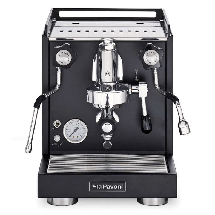 La Pavoni Mini Cellini Sort LPSMCB01EU Espressomaskine Inkl. Eureka Mignon Specialita Sort/Chrome Espressokværn