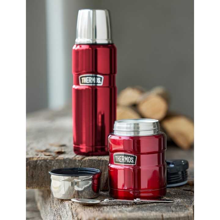 Thermos Madtermoflaske 0,47 L Mørkerød