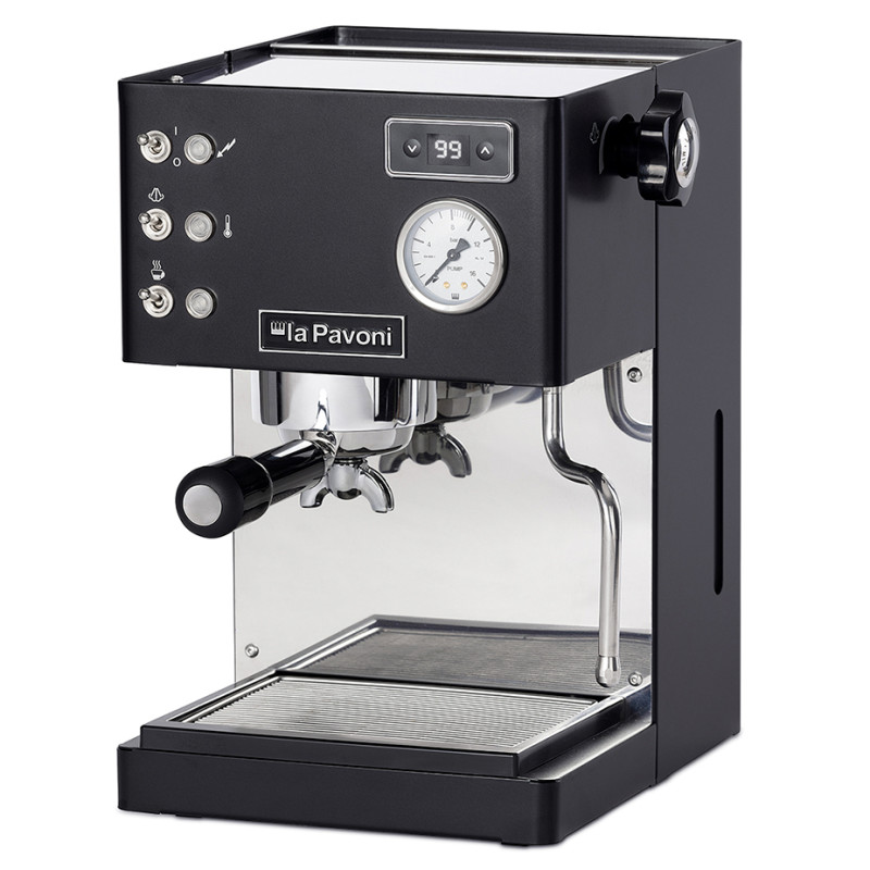 La Pavoni Casa Bar PID Sort LPMCBN02EU Espressomaskine Inkl. Eureka Mignon Specialita Sort/Chrome Espressokværn