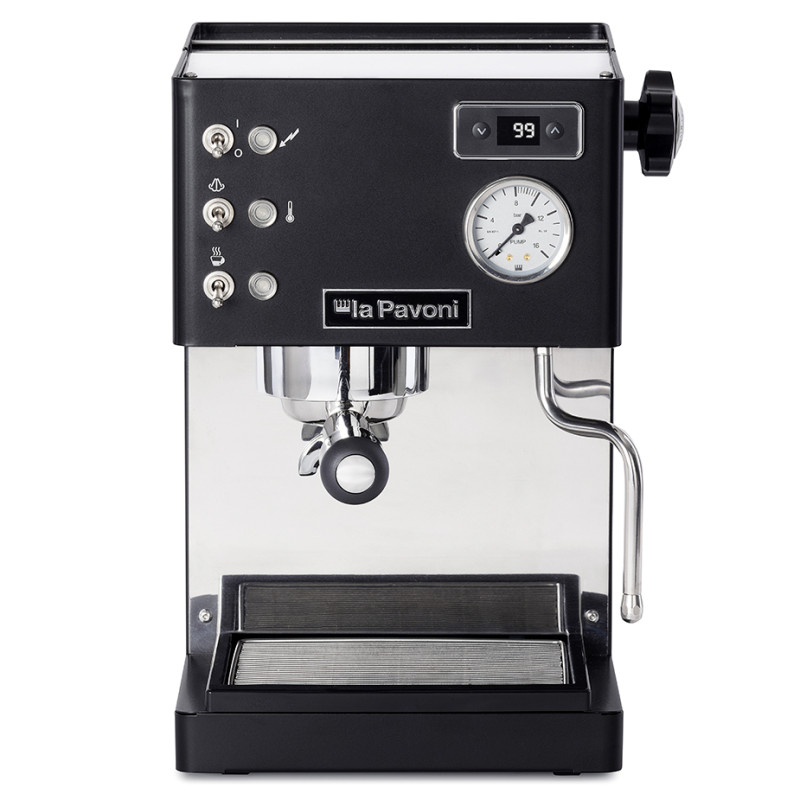 La Pavoni Casa Bar PID Sort LPMCBN02EU Espressomaskine Inkl. Eureka Mignon Specialita Sort/Chrome Espressokværn