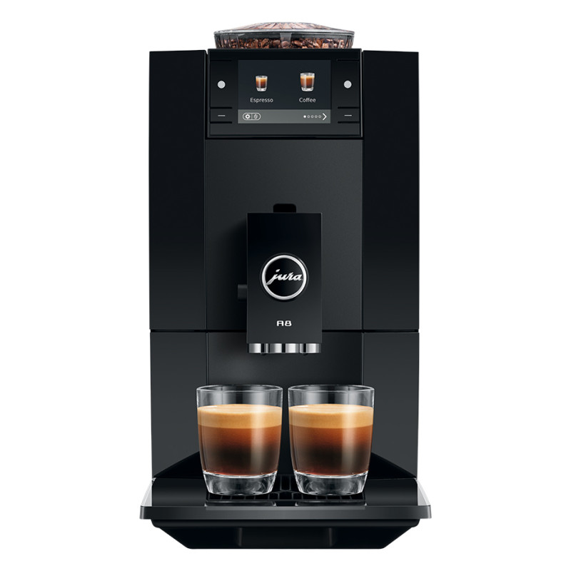 Jura A8 (EA) Piano Black Espressomaskine Inkl. Startpakke (DK sprog)