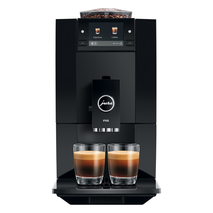Jura A8 (EA) Piano Black Espressomaskine Inkl. Startpakke (DK sprog)
