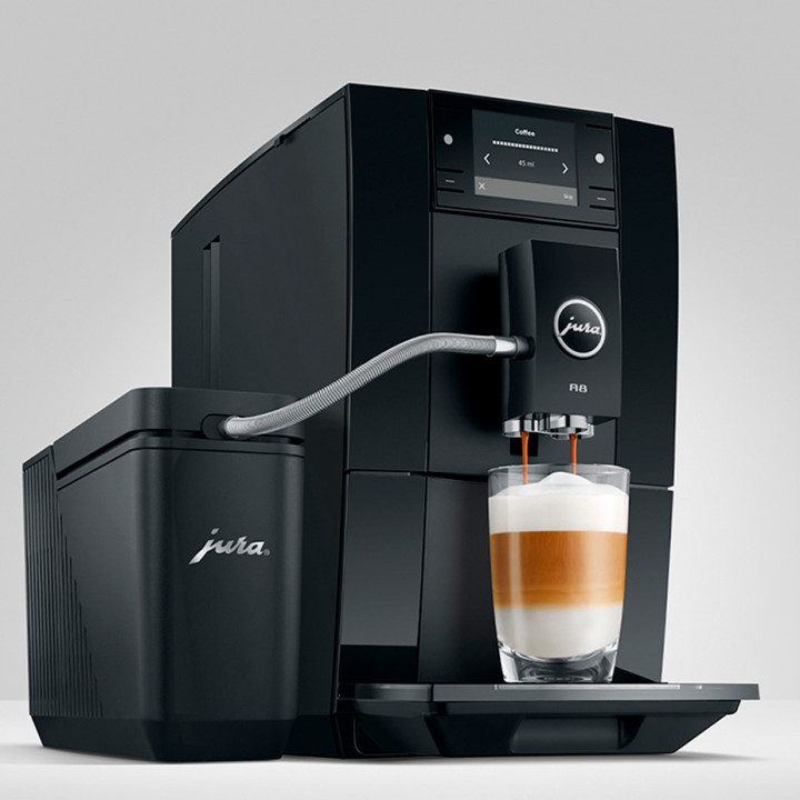 Jura A8 (EA) Piano Black Espressomaskine Inkl. Startpakke (DK sprog)