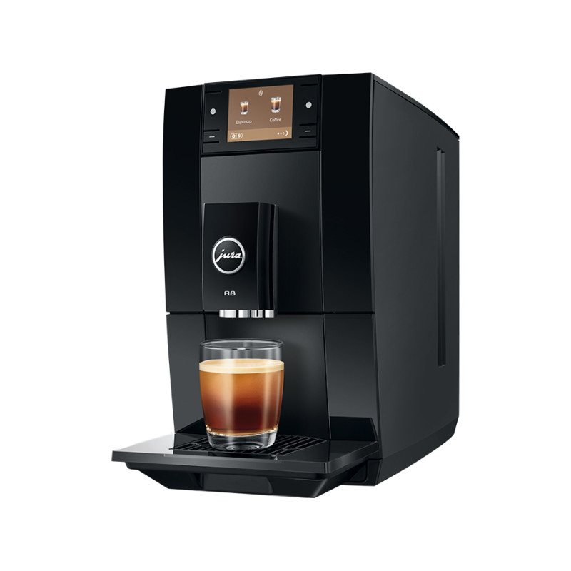 Jura A8 (EA) Piano Black Espressomaskine Inkl. Startpakke (DK sprog)