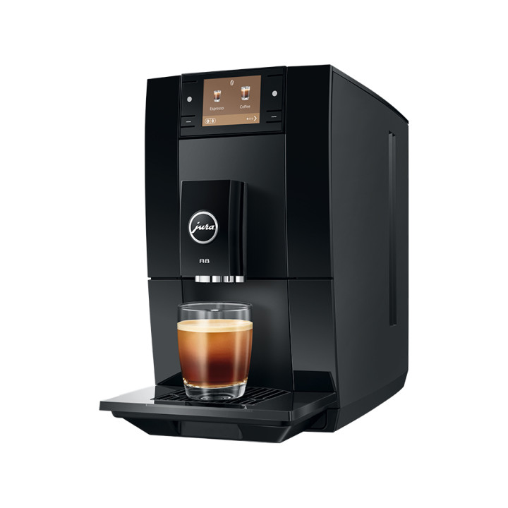 Jura A8 (EA) Piano Black Espressomaskine Inkl. Startpakke (DK sprog)