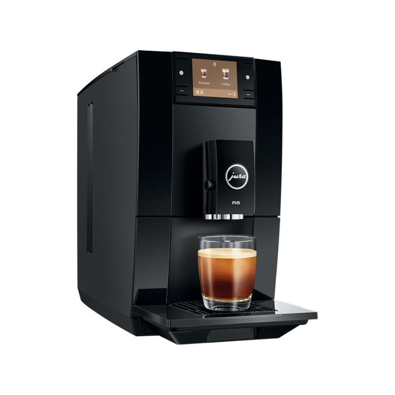 Jura A8 (EA) Piano Black Espressomaskine Inkl. Startpakke (DK sprog)