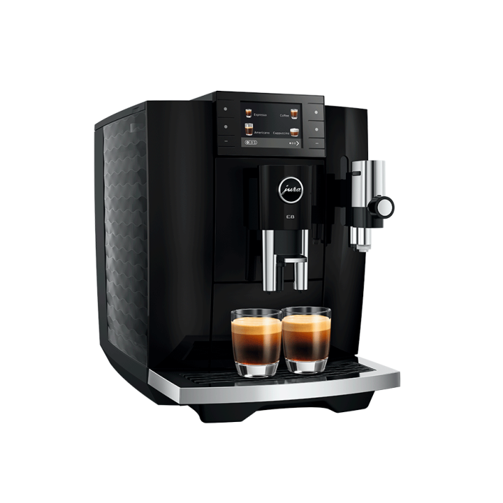 Jura E8 (ED) Piano Black Espressomaskine Inkl. Startpakke (DK sprog)